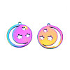 Ion Plating(IP) 201 Stainless Steel Pendants STAS-T063-184M-3