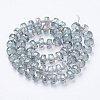 Electroplat Glass Beads Strands EGLA-Q092-10mm-D08-2