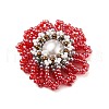 Handmade Glass Seed Beads Woven Beads PALLOY-JF00499-2