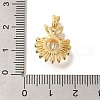 Brass Micro Pave Cubic Zirconia Pendants KK-B122-01B-G-3