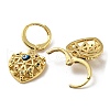 Real 18K Gold Plated Brass Dangle Leverback Earrings EJEW-A033-15G-01-2