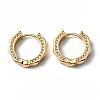 Clear Cubic Zirconia Hoop Earrings EJEW-P229-03G-1