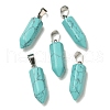 Synthetic Turquoise Pendants G-Z067-07P-05-2