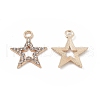 Alloy Crystal Rhinestone Pendants FIND-C019-43KCG-1