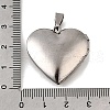316 Stainless Steel Locket Pendants STAS-N0016-18A-P-3