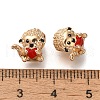 Rack Plating Alloy Enamel European Beads PALLOY-P307-13G-3