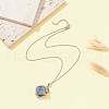304 Stainless Steel Macrame Pouch Empty Stone Holder for Pendant Necklaces Making NJEW-JN04399-5