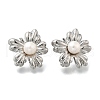 304 Stainless Steel Stud Earring Findings EJEW-F361-15P-2