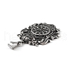 304 Stainless Steel Big Pendants STAS-K225-08AS-3