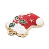 Christmas Theme Alloy Enamel Pendants X1-ENAM-D060-04E-2