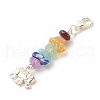 Chakra Theme Natural Gemstone Pendant Decorations X1-HJEW-JM00645-04-2
