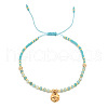 Natural Aventurine Braided Bead Bracelet FR2657-2-1