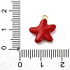 Brass Enamel Pendants KK-F895-12B-G-3
