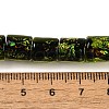 Handmade Dichroic Foil Glass Beads Strands DICH-U001-09D-4
