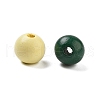 Natural Spray Painted Wood Beads WOOD-M015-02-2