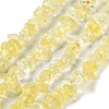 Transparent Crackle Glass Beads Strands GLAA-U004-01E-1