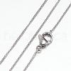 Tarnish Resistant 304 Stainless Steel Curb Chain Necklaces STAS-G083-40P-1