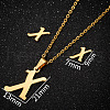 201 Stainless Steel Pendant Necklaces & Stud Earrings Sets WG00841-40-1