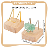 2Pcs 2 Colors Square Wooden Mineral Crystal Display Stands ODIS-FG0001-59-2