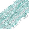 Spray Painted Transparent Glass Beads Strands GLAA-P060-01B-04-1