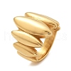 304 Stainless Steel Horse Eye Finger Rings RJEW-Q012-06G-4