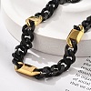 304 Stainless Steel Cuban Link Chains Bracelets for Women Men BJEW-A031-05B-EB-5