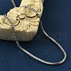 Rack Plating Brass Box Chain Bracelets for Women BJEW-G735-02P-3
