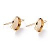 304 Stainless Steel Earring Settings STAS-O141-01G-2