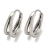 316 Surgical Stainless Steel Hoop Earrings EJEW-D096-18E-AS-1