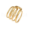 304 Stainless Steel Cuff Rings RJEW-P153-05G-4