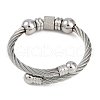 304 Stainless Steel Bangles for Women STAS-M023-17P-3