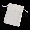 Polyester Imitation Burlap Packing Pouches Drawstring Bags X-ABAG-R005-17x23-21-1