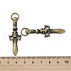 Tibetan Style Brass Pendants KK-M284-21AB-3
