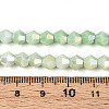 Electroplate Bicone Glass Beads Strands EGLA-T021-6mm-16-06-4