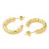 Ion Plating(IP) 304 Stainless Steel Ring Stud Earrings EJEW-B026-14G-2