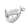 304 Stainless Steel Rhinestone Claw Settings STAS-U042-04B-P-2