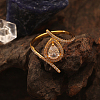 925 Sterling Silver Micro Pave Cubic Zirconia Finger Rings for Women KY4653-1-4