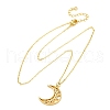 Brass Micro Pave Clear Cubic Zirconia Pendant Necklaces NJEW-S438-05A-G-4
