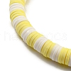 Polymer Clay Heishi Surfer Stretch Bracelet with 304 Stainless Steel Beaded BJEW-SW00113-06-2