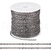 Brass Coated Iron Flat Cable Chains CH-TAC0007-02B-10