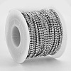 304 Stainless Steel Rhinestone Strass Chains STAS-T055-12P-4