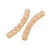 Hollow Out Brass Tube Beads KK-G532-02G-2