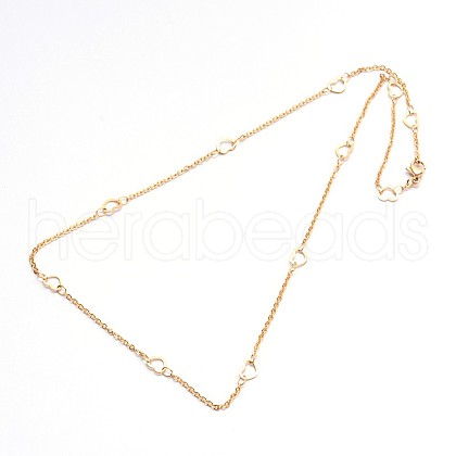 Fashionable 304 Stainless Steel Chain Necklaces NJEW-I060-03-1