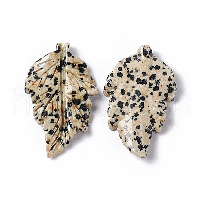 Natural Dalmatian Jasper Pendants G-I336-01-06-1
