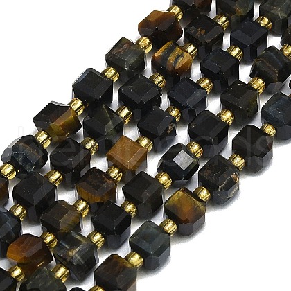 Natural Tiger Eye Beads Strand G-I376-D10-01-1