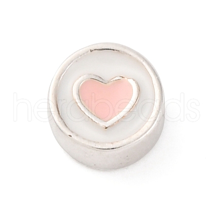 925 Sterling Silver Enamel Beads STER-D303-02S-A-1