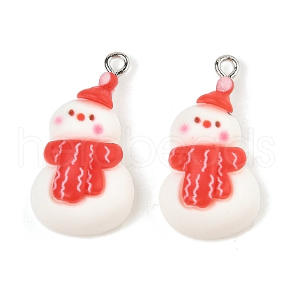 Christmas Theme Opaque Resin Pendants RESI-S08-05H-1