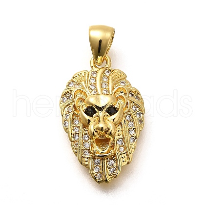 Rack Plating Brass Micro Pave Cubic Zirconia Enamel Pendants KK-L226-033G-02-1