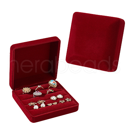 Velvet Jewelry Box VBOX-WH0012-03A-1