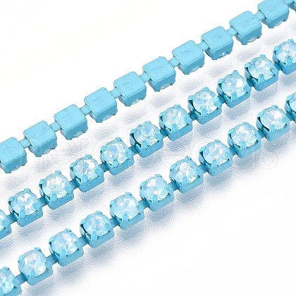 Iron Rhinestone Cup Chains CH-T006-05A-03-1